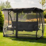 Садова гойдалка Virgo Garden Luxury чотирьохмісна з москітною сіткою - Зображення 3