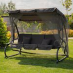 Садова гойдалка Virgo Garden Luxury чотирьохмісна з москітною сіткою