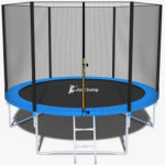 Батут JustJump 312 см із зовнішньою сіткою та драбинкою