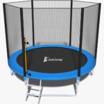 Батут JustJump 252 см із зовнішньою сіткою та драбинкою