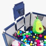 Манеж-ігровий майданчик для дітей Lionelo Dark Blue - Зображення 8